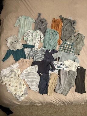 Newborn Baby Boy Lot 25 items